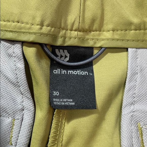 All In Motion Cargo Golf Shorts Dusty Khaki Green Mens Var Sizes Quick Dry | NWT - Picture 7 of 8